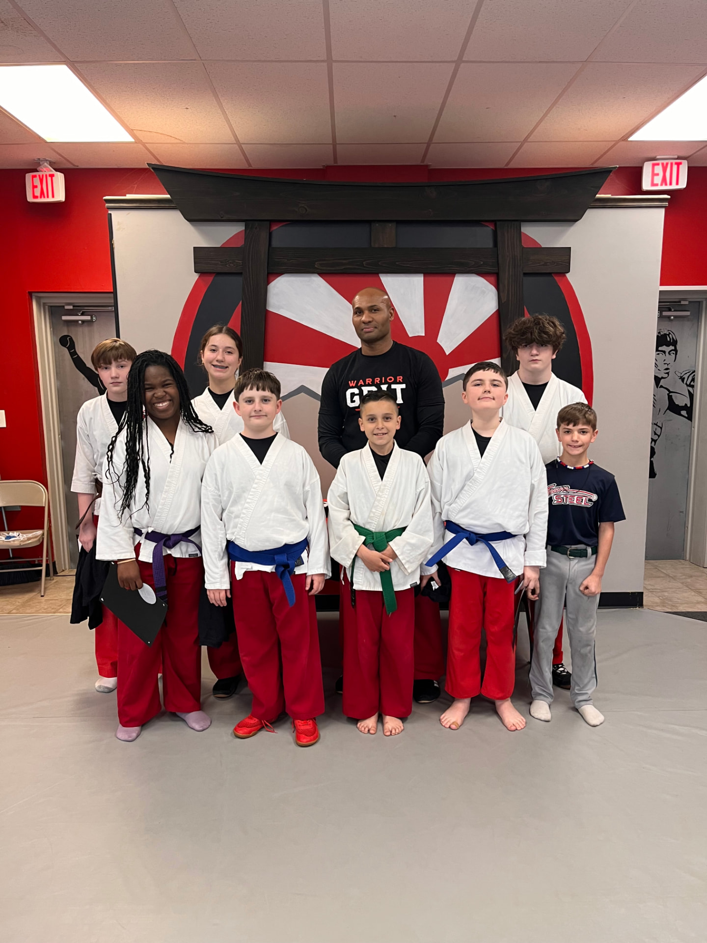 Sensei Raheim with Warrior Jiu-Jitsu students